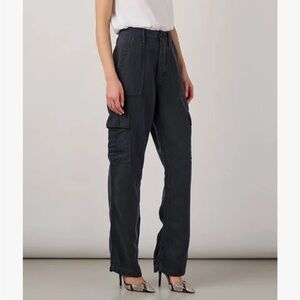 Mother women’s baggy jeans size 27 the cargo sneak faded black lose fit y2k